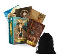 Angeli E Antenati Oracolo Card Strato & Guida By Kyle Grigio Con Borsa