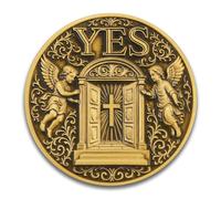 Angeli e Demoni Decision Maker - Ispira chiarezza e saggezza Sì/NO moneta da filmare