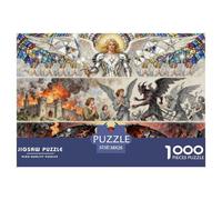 Angeli e demoni Puzzle in Legno Impermeabile DIY Puzzles Da 1000 Pezzi Regali Per Adulti Colorati Giochi Educativi