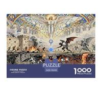 Angeli e demoni Puzzle in Legno Impermeabile Puzzles Da 1000 Pezzi Regali Per Adulti Sfidanti E Rompicapo Per Decorazioni Domestiche