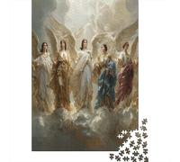 Angeli nella luce sacra Puzzle Per Adulti || 70x50cm/1000pcs Puzzle Giochi EduGattoivi,decorazioni Per La Casa
