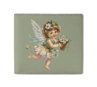 Angelic Cherubino Charming Angels portafoglio in pelle portafoglio carino porta carte di credito frizione per viaggi d'affari, Stile:, Taglia unica