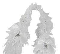 Angelic Wing Anime - Fascia in pizzo con fiocco e ciondolo a forma di stella, per donne e ragazze di tutte le età, copricapo per occasioni speciali, fascia in pizzo