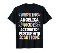 Angelica Personalized Name Funny Cute Custom Angelica Name Maglietta