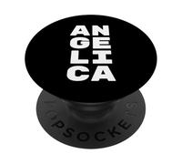 ANGELICA Personalized Retro Girls Custom ANGELICA Name PopSockets PopGrip Adesivo