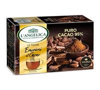 L'Angelica Tisana Puro Cacao 95% Vitalità Gusto e Relax Infuso Senza Lattosio