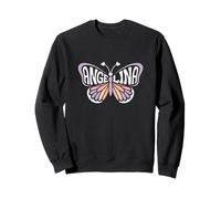 Angelina Butterfly - Personalizzato Carino Nome Word Art Felpa