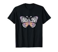 Angelina Butterfly - Personalizzato Carino Nome Word Art Maglietta