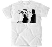 Angelina Jolie Portrait - Ships Fast T-Shirt White S