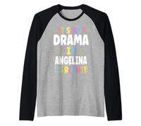 Angelina Personalized Women's Gift Custom Angelina Maglia con Maniche Raglan