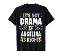 Angelina Personalized Women's Gift Custom Angelina Maglietta