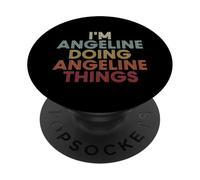Angeline Name Angeline Personalized Name First Given PopSockets PopGrip Adesivo