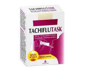 Angelini Tachipirina Tachiflutask - Combatte I Sintomi Del Raffreddore E Dell'Influenza 10 Bustine Gusto Limone
