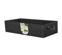 ANGELIOX 1 borsa da coltivazione da 300 g, in tessuto spesso, per aiuole da giardino, quadrate, per patate, carote, cipolle, taro, con manici (120 x 60 x 20 cm