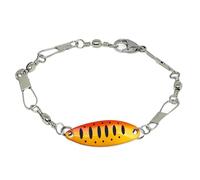 Angelköder-Armband, handgefertigtes Angelwirbel- und Fischköder-Armband für Männer, Frauen, Angler und Outdoor-Fans - ein Geschenk (E)