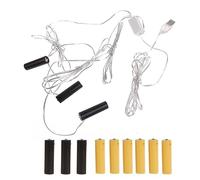 Angelluck Eliminatore di batterie AA/AAA 4,5 V e 3 V, accessorio trasformatore per candele elettroniche, giocattoli e luci elettriche (AA 3in1)