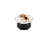 Angelo Beagle Cane Con Ali E Aureola PopSockets PopGrip Adesivo