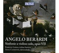 Angelo Berardi Angelo Berardi: Sinfonie a Violino Solo, Opus VII (CD) Album