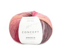 ANGELO by Concept di Katia.Gomitoli da 100 grammi e 450 metri (rosso-tegola-nero (104))