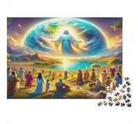 Angelo celeste Paesaggio pastorale Puzzle 1000 Pezzi Puzzle per Adulti Carta per rilassamento attenzione interazione familiare regalo 52x38cm/1000pcs