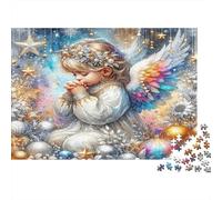 Angelo che prega con ali colorate Puzzle 1000 Pezzi carta per Adulti Scena stellata da sogno Gioco di Puzzle 1000 Pezzi Relax Famiglia Decorazione Regalo 38x26cm/1000pcs