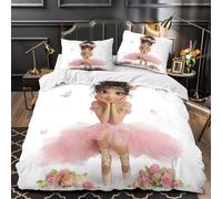 Angelo che suona l'arpa copripiumino Set di biancheria da letto 3 Pezzi microfibra stampa di 3D incluso federe con federa celeste Divino Set Di Copripiumino for adolescenti e adulti King（220x240cm）