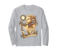 Angelo Che Ulula alla Luna Meme Cristianesimo Fede Maglia a Manica