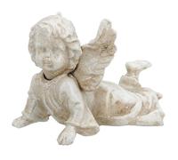 Angelo cherubino statua in ghisa figura trofeo ornamento scultura scrivania m...