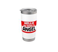 Angelo Ciao Ciao Il mio nome è Tshirt Nome su personalizzato Bicchiere termico in acciaio inox doppia parete