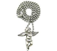 Angelo Collana Nuova Mini Ciondolo 68.6cm Sfera Stile Catena Ali Spiegate