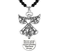 Angelo commemorativo regalo per la perdita della persona amata in paradiso ali ad angolo ciondolo auto ciondolo aborto spontaneo regalo