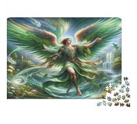 Angelo con le ali Puzzles 1000 Pezzi Carta riciclata per adulti Puzzle per adulti Impossibile difficile stimolante Gioco educativo Ottima idea regalo per la decompressione 38x26cm/1000pcs