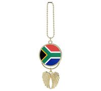 Angelo custode ala Sud Africa Bandiera Auto Appeso Ornamento per Specchietto Retrovisore Oro Ciondolo Auto Decorazioni Specchio Retrovisore Appeso Accessorio Decorazione Regalo per Donne Uomini Nuovi