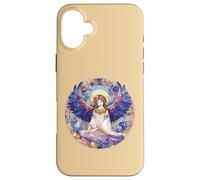 Angelo custode blu e viola per vegliare su di te Custodia per iPhone 16 Plus