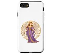 Angelo custode in un abito viola Custodia per iPhone SE (2020) / 7/8