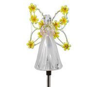 Angelo da giardino impermeabile decorativo alimentato solare luci angelo | Luce automatica di notte a energia solare per passaggio pedonale per inaugurazione della casa, regalo commemorativo di