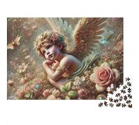 Angelo dalle Ali d'Oro Puzzle in Legno Impermeabile Puzzles Da 1000 Pezzi Regali Per Adulti Divertenti Per Decorazioni Domestiche
