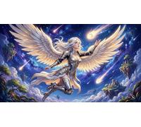 Angelo del Cielo Stellato Santo Puzzle 1000 Pezzi,dai 14 Anni,Antistress,Adulti E Ragazzi,Sfida Impossibile,Decorazione Casa,Idea Regalo,Cartone Di Qualità,Gioco Educativo 38x26cm