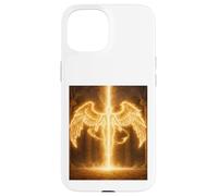 Angelo del Fuoco Celeste Guardiano Luce Regalo Design Custodia per iPhone 15