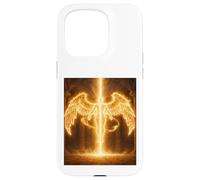 Angelo del Fuoco Celeste Guardiano Luce Regalo Design Custodia per iPhone 15 Pro