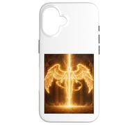 Angelo del Fuoco Celeste Guardiano Luce Regalo Design Custodia per iPhone 16