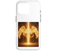 Angelo del Fuoco Celeste Guardiano Luce Regalo Design Custodia per iPhone 16 Pro