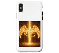 Angelo del Fuoco Celeste Guardiano Luce Regalo Design Custodia per iPhone X/XS