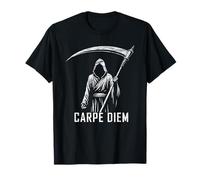 Angelo della Morte Tristo Mietitore Carpe Diem Grunge Goth Distressed Maglietta