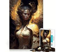 Angelo delle Tenebre Puzzle per adulti da 1000 pezzi Gioco di concentrazione mentale Qualità premium Taglio laser Divertimento serale per tutta la famiglia (50x75cm)