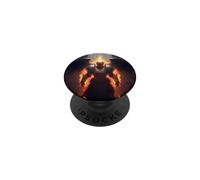 Angelo di fuoco con fiamme dell'inferno PopSockets PopGrip Adesivo