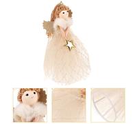 Angelo Dorato Per Albero Di Natale Puntale Decorazione Ornamenti Decorazioni