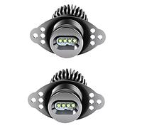 Angelo Eyes Halo Ring Lampadine, Riloer 1Pair 12V 40W Led Angelo Eye Marker Lampadine Per Bmvv 3 Serie E90 Saloon Lci/E91 Touring Lci 2008-2011
