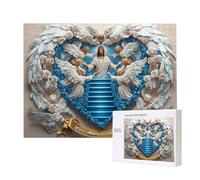 Angelo Gesù - Puzzle 1000 Pezzi per Adulti - Puzzle fai da te, Intrattenimento Creativo, Arte Moderna, Puzzle Classico per Adulti e Ragazzi dai 12 anni, Idea Regalo Uomo e Donna 75x50cm a-785