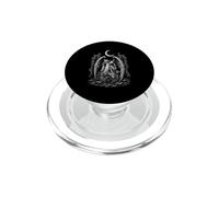 Angelo gotico piangente sotto le rovine della luna crescente PopSockets PopGrip per MagSafe
